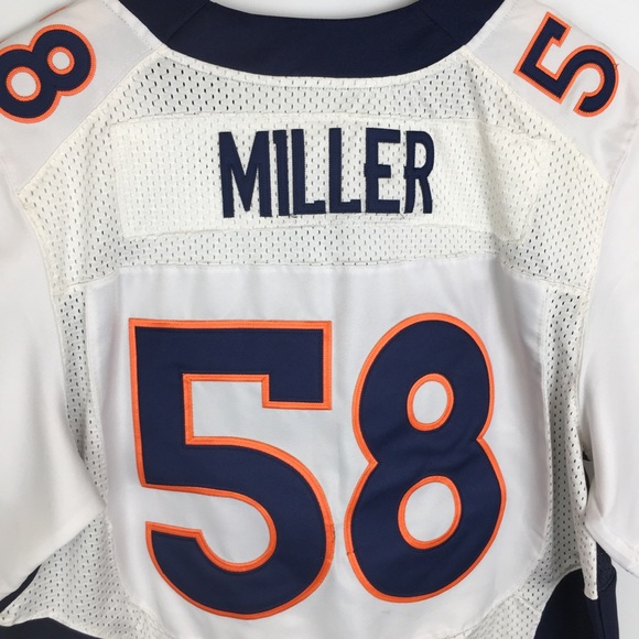 Nike Denver Broncos Super Bowl 50 Von Miller 58 NFL Football Jersey Mens Sz XL - Picture 11 of 13